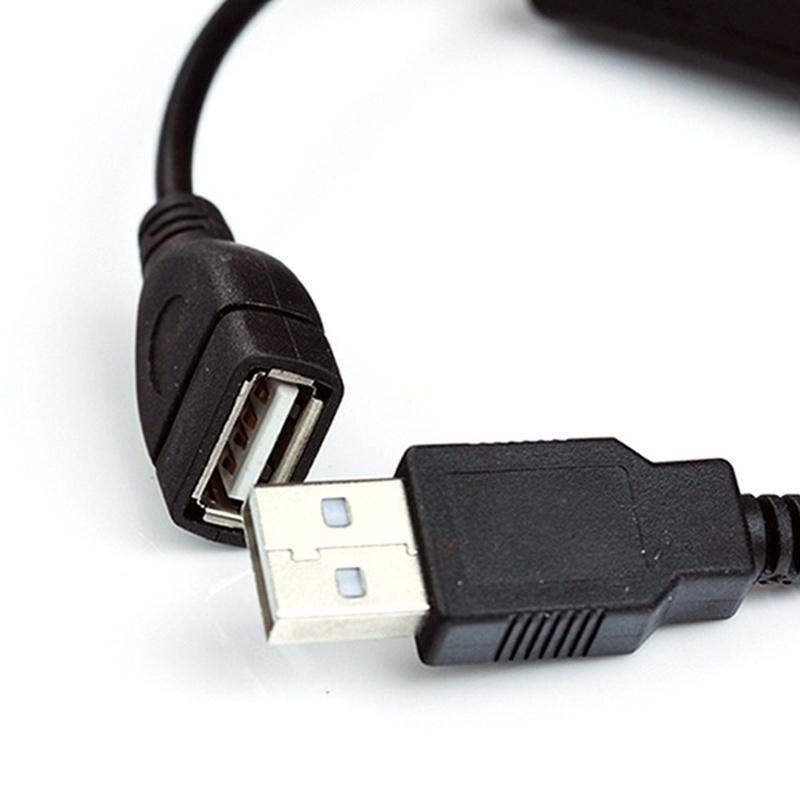 USB Cable Male To Female Switch ON OFF Cable Toggle LED Lamp Power Line Black/White
