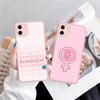 Feminist Feminism Aesthetics Girl Phone Case For iPhone 13 12 X XS MAX Pro Max 16 15 11 14 Pro Max Shockproof Matte Cover