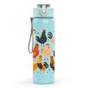 1PC Farm Chicken Group Cartoon 750ml Color Plastic Sports Water Bottle Leakproof Flip Straw Lid Suitable for Sports Office Home Use