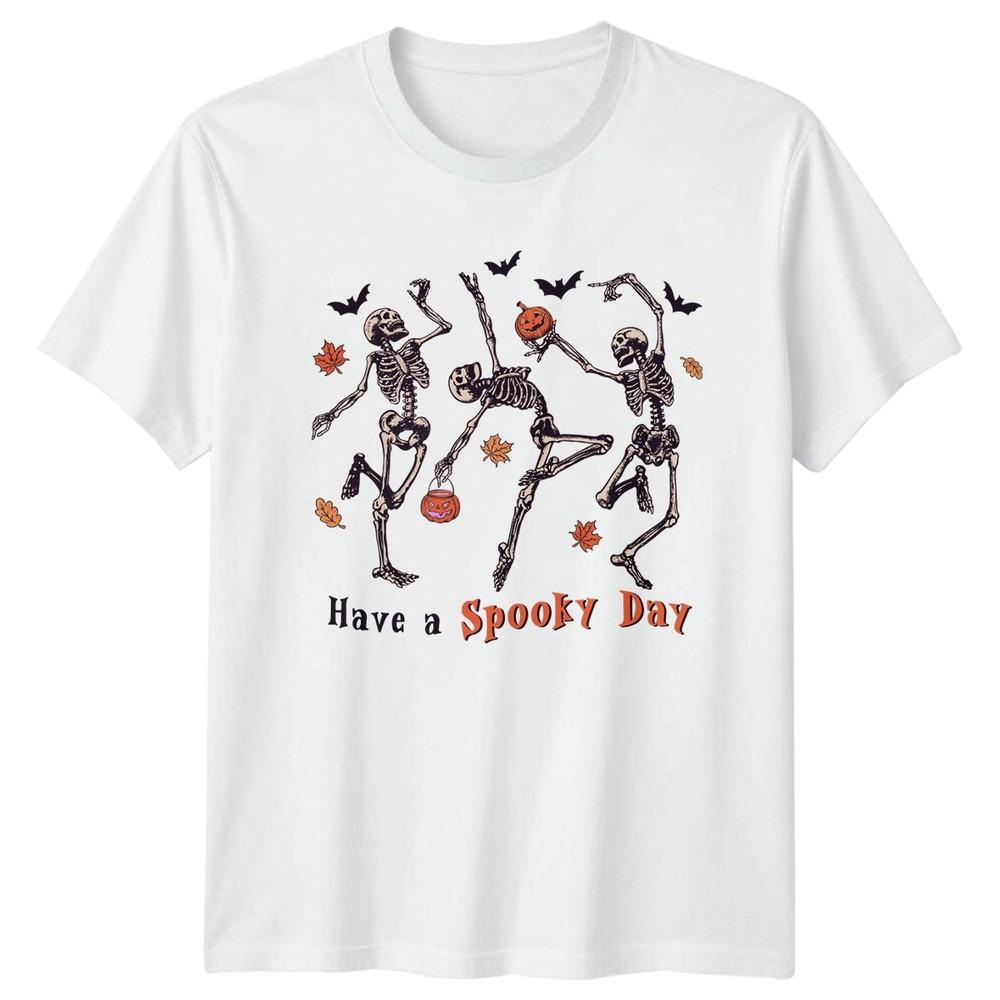 Have A Spooky Day TShirt Skeleton Halloween Gift For Him And Her S