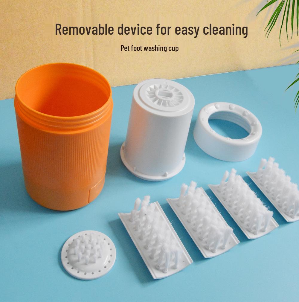 Pet Paw Cleaning Cup: Automatic Dog Foot Washer for Outdoor Use