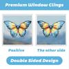Spring 2026 New Butterfly Hummingbird Flower Static Cling Window Stickers for Home Decor Room Atmosphere