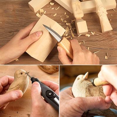 5/6/10/Pcs Basswood Carving Block Natural Cork DIY Wood Crafts Portable Unfinished Wood Block Carving Whittling Art Supplies