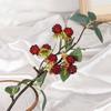 Green Leaves Simulation Berry Branches Red Faux Mulberry Fruit  Festival Supplies