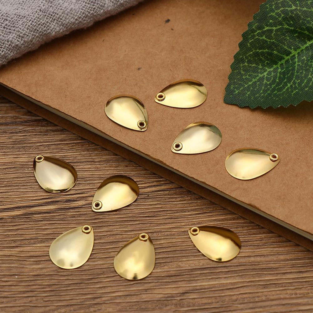 Bass Smooth Nickel Sequin VIB Lure Fishing Attractor Spinner Blades Metal WillowMetal