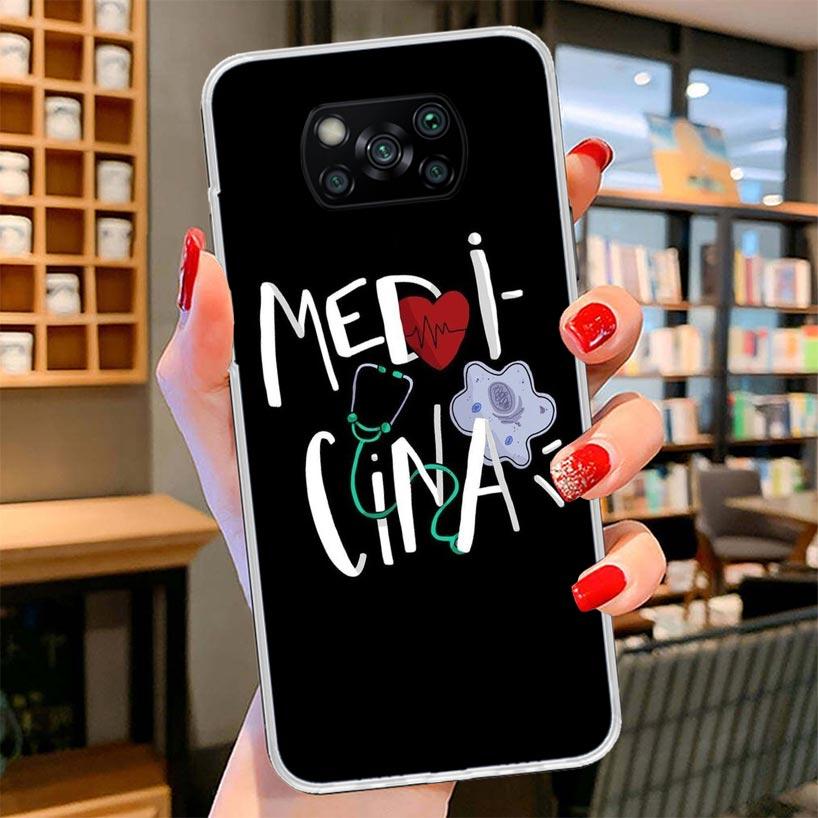 Medicine Nurse Doctor Cover Phone Case For Xiaomi Poco F7 Ultra X7 X6 X5 Pro M7 Redmi 15C 15 13C 13 12C 12 10C 10 9A 9C 9T 9 She