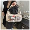 Women's Faux Leather Small Square Shoulder Bag New Fashion Minimalist Solid Color Zipper Crossbody Purse