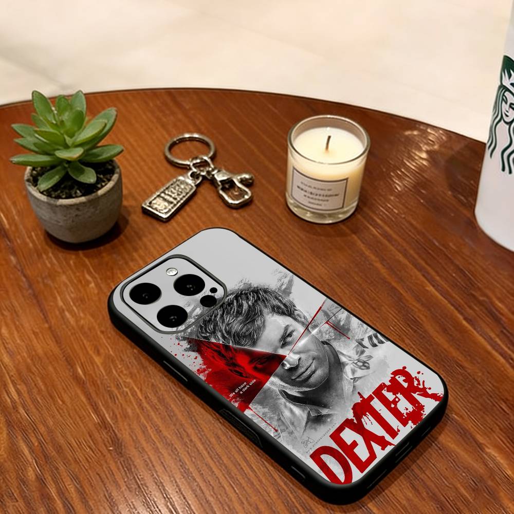 Dexter Morgan Phone Case For iPhone 17,16,15,14,13,12,11 Plus,Pro Max,XS,Soft Silicone Black Cover