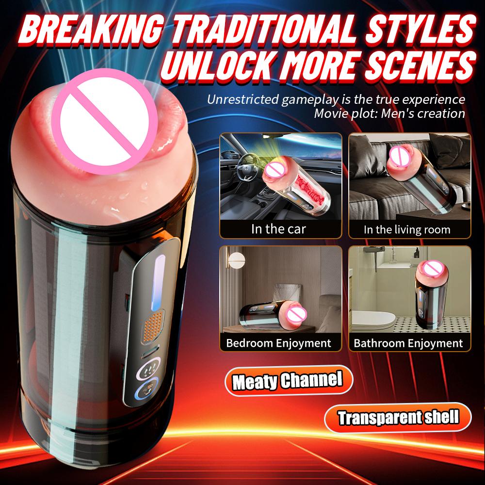 Sex Toy for Men Automatic Male Masturbator Cup Glans Trainer Pocket Vagina Pussy Vaginal Penetration Sex Machine Male Adult Toys