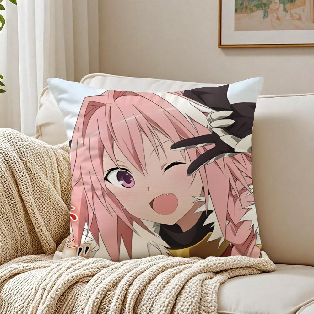 anime eccentric FFate AApocrypha AAstolfo Cushion Cover Pillowcase Antidustmite living Room Sofa Decor Cushion Room