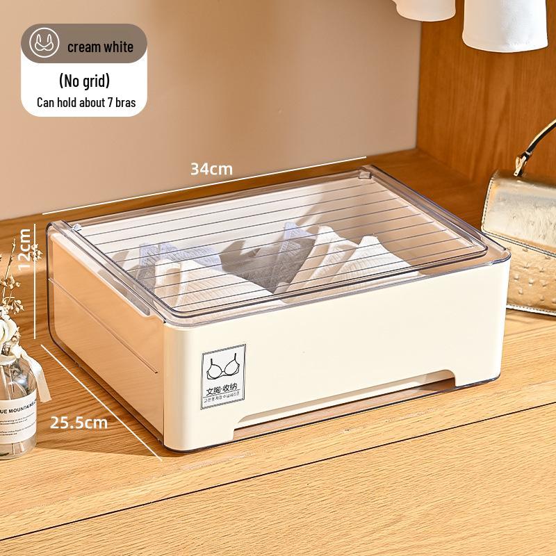 Stackable Multi-Layer Underwear and Medicine Organizer Box - Transparent, Multi-Purpose Storage.