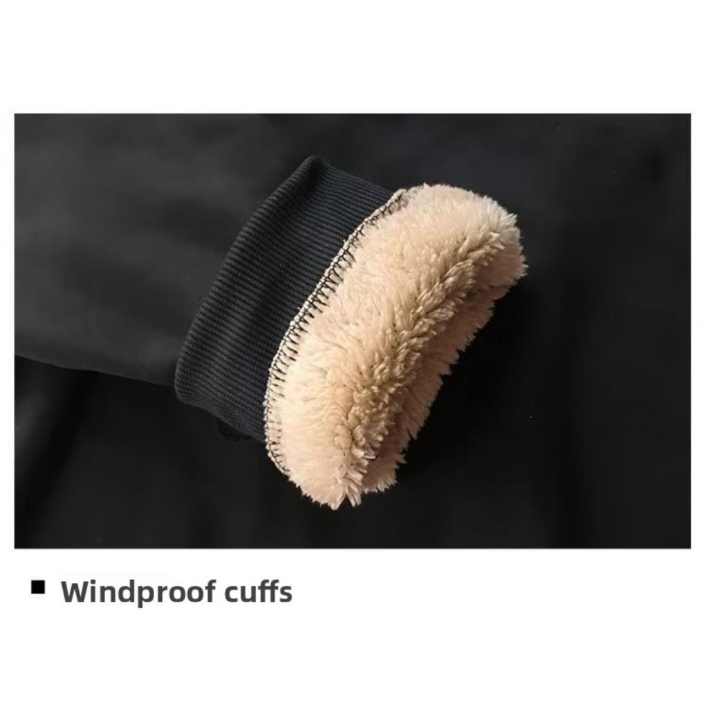 Hanorac de Toamnă și Iarnă pentru Bărbați cu Gât Rotund din Catifea, Culoare Solidă, Larg, Cald, Lenjerie de Corp, Îmbrăcăminte Groasă pentru Bărbați