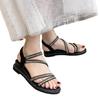 Super fairy rhinestone shoes summer 2025 new Korean version comfortable Roman shoes wear versatile sandals women's fashion non-slip women's shoes