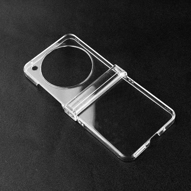 Applicable to ZTE LiberoFlip transparent mobile phone case three-piece glossy PC hinge all-inclusive material case wholesale