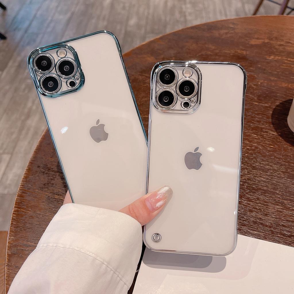 Compatible with Apple iPhone 14 Pro Max case, 12 Pro/13 Frameless 7p Electroplated Protective Case