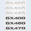 3D cromat, negru lucios, ABS, litere, număr GX400 GX460 GX470, emblemă pentru autocolant cu emblema pentru portbagaj auto Lexus