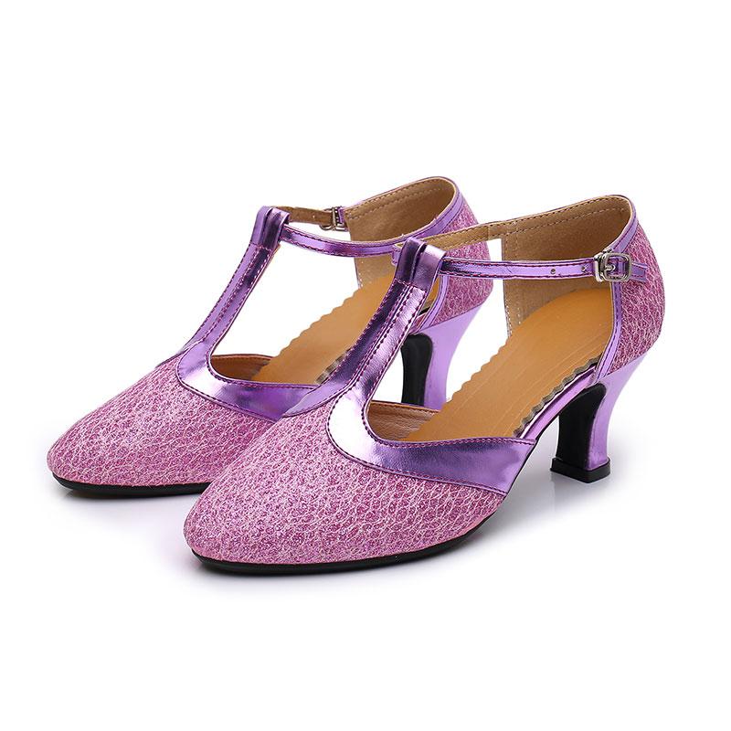 Women Girls Indoor Ballroom Tango Salsa Latin Dance Shoes Party Heels 5.5cm Heels