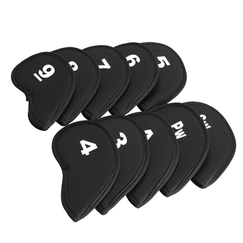 10pcs lot Golf rod iron cover club cap sleeve case head protective simple sports