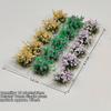 15pcs/box 10mm Grass Cluster Model Kit Multicolors Nylon Material Miniature Building Sand Table Flower 8.5*5.8cm diy