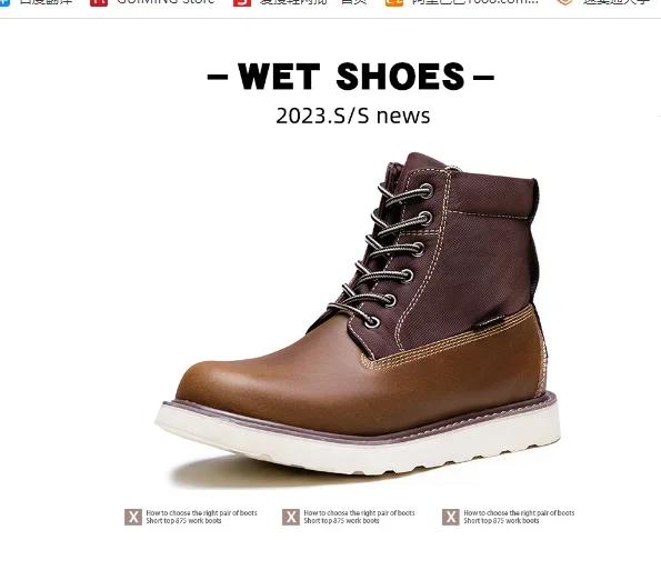 Pánské boty Americké retro boty na nářadí Ležérní Crazy Horse Kožené vintage pánské šněrovací kotníkové boty Hombre Zapatillas Hombe