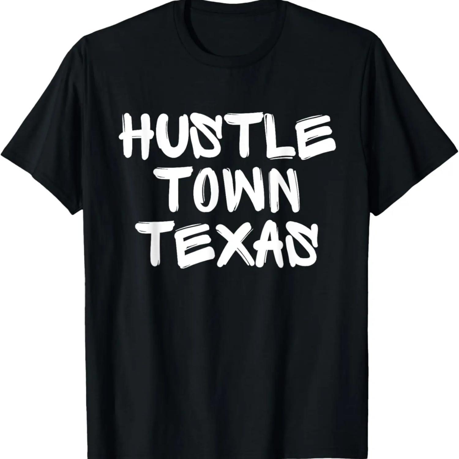 Hustle Town, Houston Texas, Hustle Town T-Shirt S чёрный