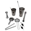 11PCS/Set Cocktail Shaker Set Bartender Kit Cocktail Strainer Stainless Steel Barware for Home
