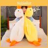 Cuddly White Goose Plush Toy Cute Sleeping Stuffed Doll Kids Gift Decoration