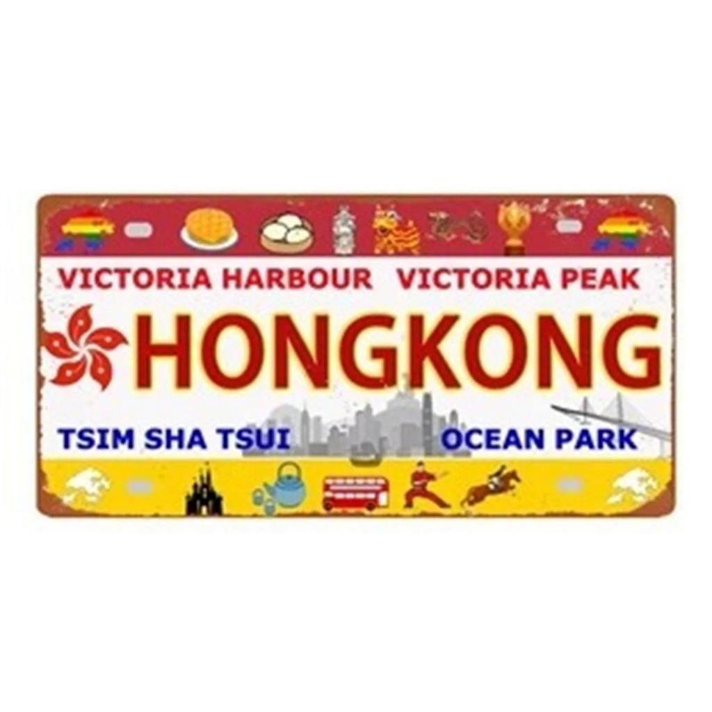 Iceland License Plates Metal Tin Signs for Wall Art Decoration Vintage Tags Metal Automotive Signs For Cafe Bar Club Garage Pub
