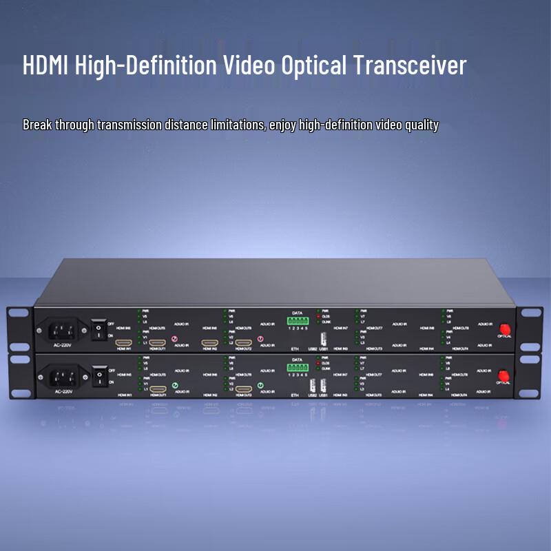 HDMI Fiber Optic Extender with Audio & USB