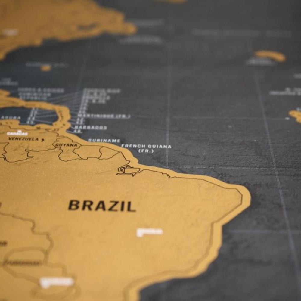 42*30 CM Rubbeltagebuch Vintage Weltkarte Wandglobus Karte Personalisiertes Atlas-Poster mit Landesflaggendekoration WBL