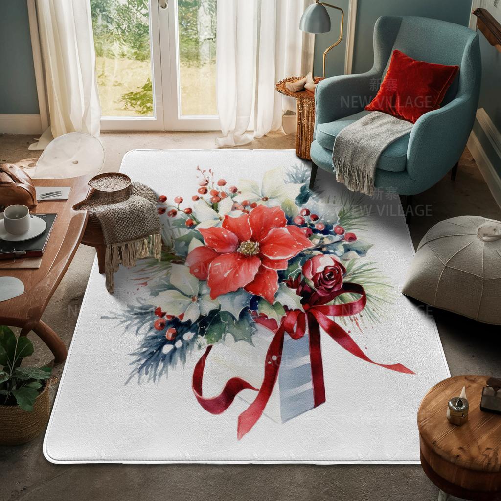 Koberec ke vchodu do domu Rohožka ke dveřím do domu Obývací pokoj Vana Koupelna Protiskluzové koberce s absorpcí vody vana Veselé Vánoce zima