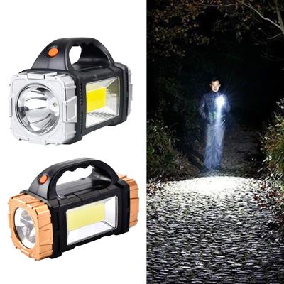Portable Lamp Solar Flashlight with Handle USB Rechargeable 7 Modes High Lumens IPX5 Waterproof LED Work Light Camping Torch
