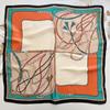 Spring and Summer Graffiti Flowers 71 * 71 Square Scarf Travel Sunscreen Headscarf Practical High-end Scarf for Mother
