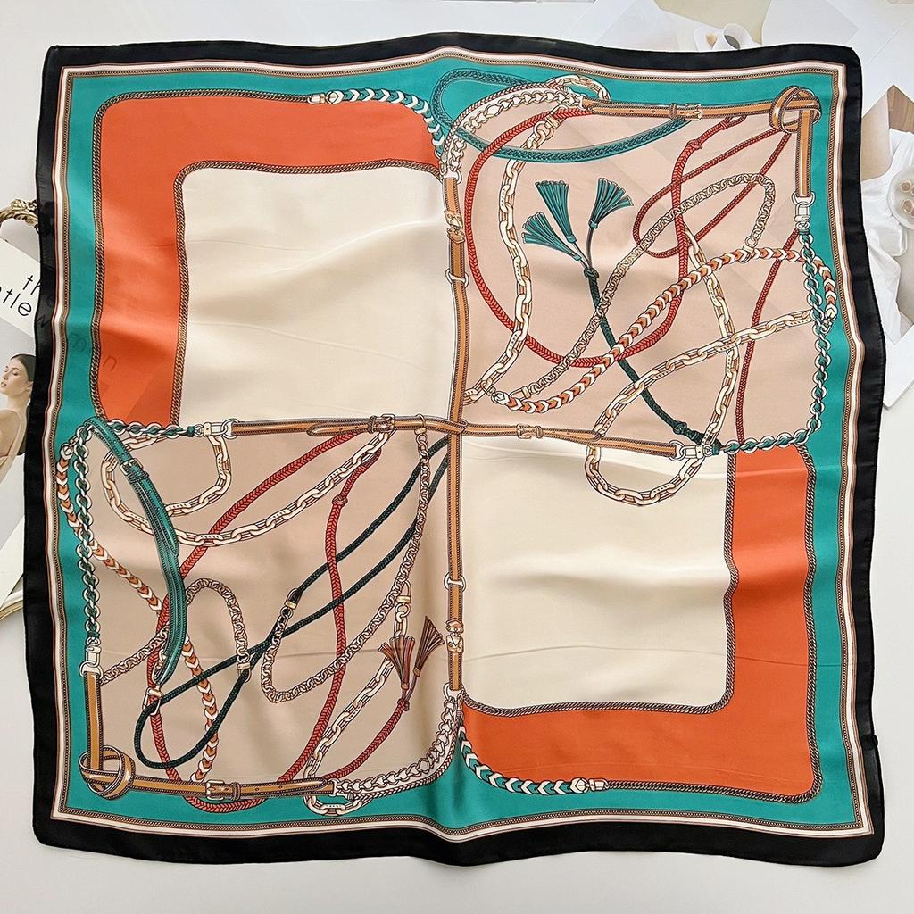Spring and Summer Graffiti Flowers 71 * 71 Square Scarf Travel Sunscreen Headscarf Practical High-end Scarf for Mother