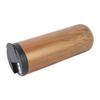 Insulated Travel Mug with Lid 500ml Stainless Steel Wood Pattern Portable Multifunctional for Office
