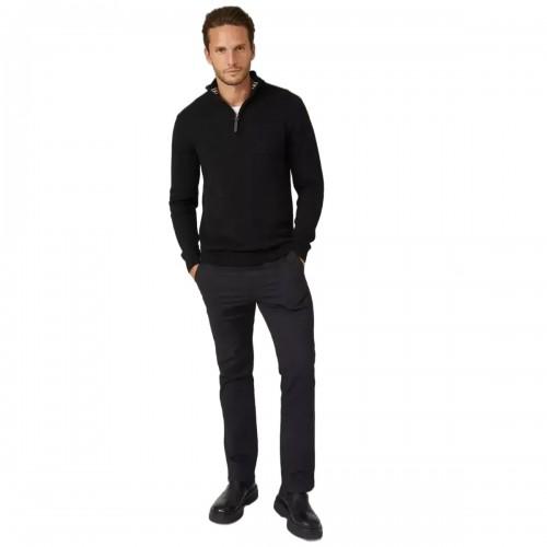Maine Mens Premium Cotton Funnel Neck Jumper
