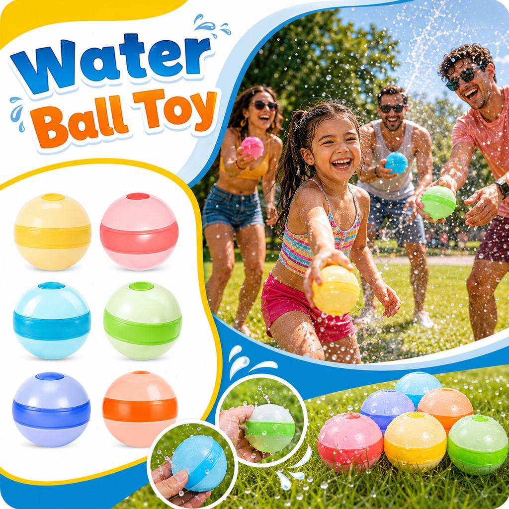 Silicone Water Ball Portable Leak Proof Spherical Container for Liquid Storage and Dispensing Suitable for Travel and Outdoor Use
