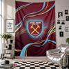 Arazzo da parete per calcio West Ham United Decorazione per la casa Tessuto da appendere al muro per Camera da letto Soggiorno Sfondo