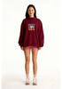 European Size Women's Autumn Loose Fit Hoodie with Heat Transfer Print