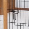 Kaninchenstall Außen, Meerschweinchenhaus, Hasenlaufstall mit zu öffnender Oberseite für 1–2 Kaninchen, 123 x 120 x 52 cm, Gelb