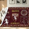 Torino Fc Print Flannel Blanket High Quality Warm Comfortable Cover for All Seasons Perfect for Gifts Home Decor