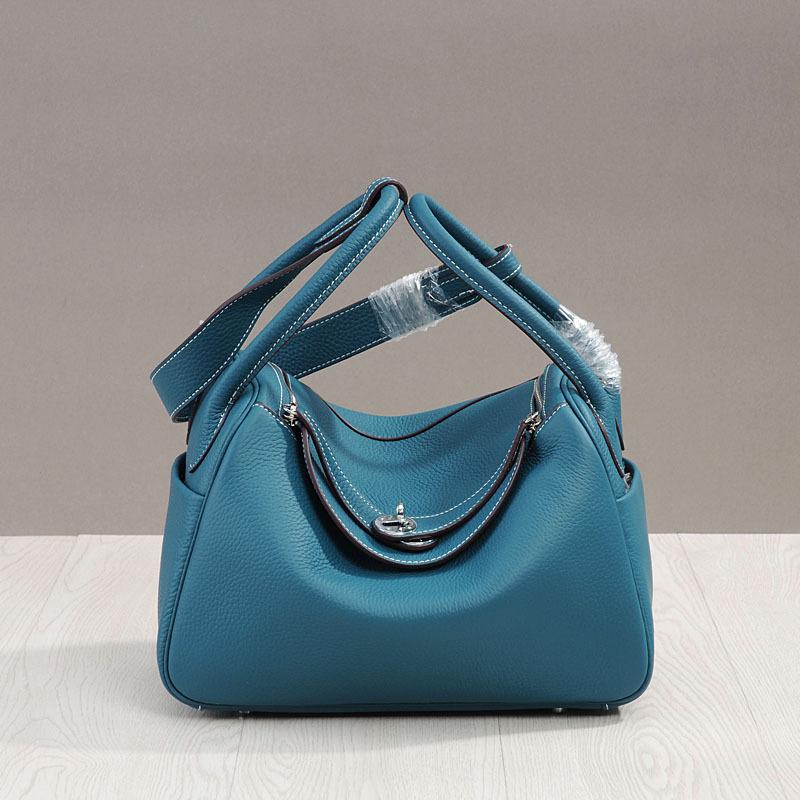 Módní taška Nová taška na léky Taška Lindi Vysoce kvalitní Vrchní vrstva Hovězí kůže Kabelka přes rameno Pravá kůže Dámská taška Explozivní