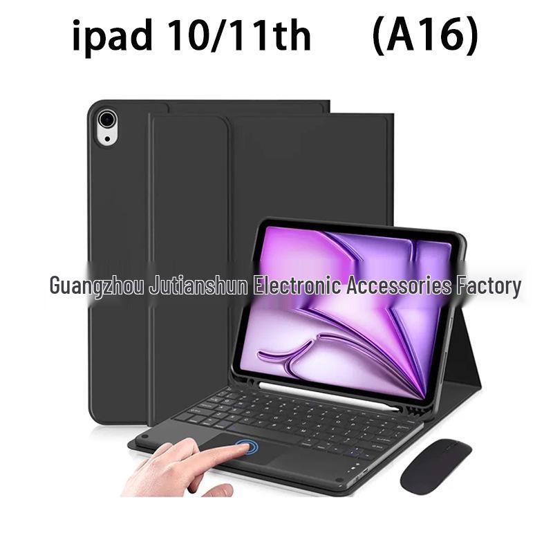 iPad 11 Touch Bluetooth Keyboard Case A16: Magnetic Detachable Shell for 10.9-Inch Tablet