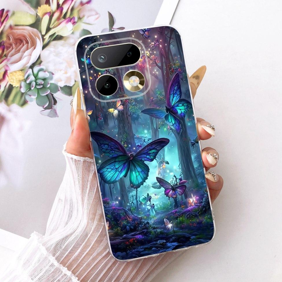 6.78'' For Realme 16Pro RMX5121 RMX5120 Case For Realme 16 Pro Cover Fashion Butterfly Cute Cat Cool Painted Soft Phone Casing