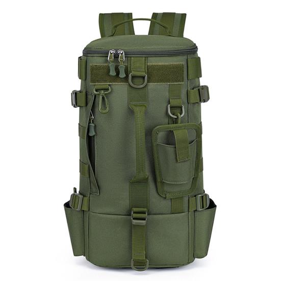 Zaino da pesca con portacanna, grande capacità, impermeabile, in tessuto Oxford, per campeggio, escursionismo, caccia, pesca, accessori, borsa portaoggetti