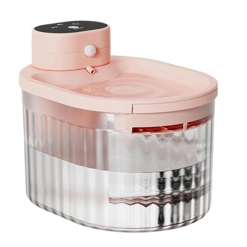 

Cats Water Fountains Dogs Water Dispenser Big Capacity Super Mute Automatic Low Noise Waterer рожевий