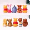 10Pcs/Set Anime Animation Winnie The Pooh Action Figurine Plaything Pooh Bear Tigger Eeyore Piglet Action Figure Doll Toys Christmas Gift
