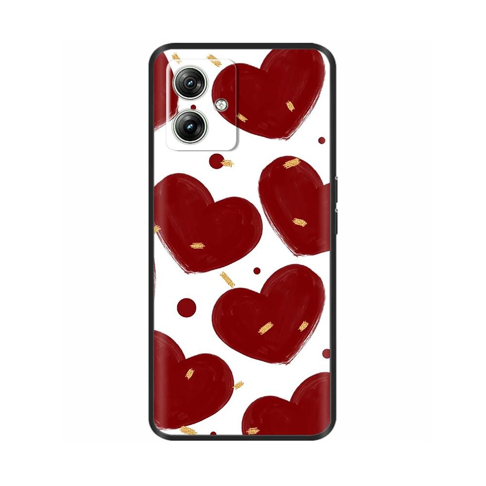 Für Moto G54 5G Handyhülle Kunst Kreation Weiche Flüssigsilikon Hülle Für Motorola Moto G54 Handyhülle MotoG54 G 54 Gehäuse Coque