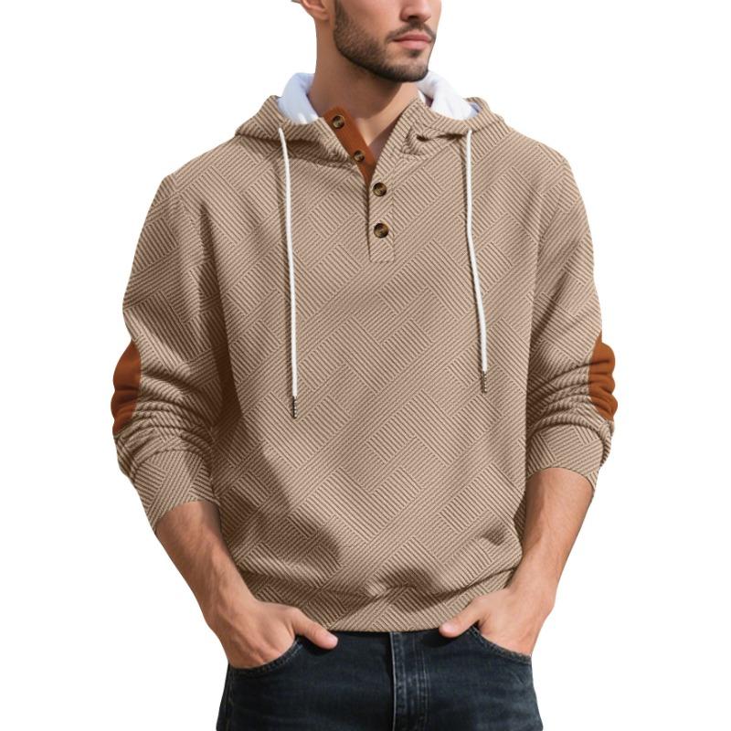 2025 New Autumn and Winter Men's Simple Trendy Loose Hooded Casual Fashion Pullover Sweatshirt Long-sleeved Top