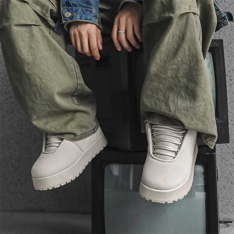 Fashion Flat Sole Hip Hop Mans Shoes 36 Loafers Fat Sneakers White Moccasin Sports Popular Style Super Comfortable Athletic Sapa